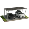 Fotovoltaiskt skjul VICA för 2 fordon SOLO Carport GPV-105-02 (1)