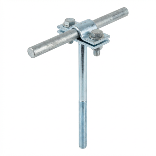 Skruvad trådklämma h=12cm galvaniserad zink 000-150 (1)