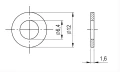 Bricka M6 DIN 125 A4 140 HV 6,4 - 1000 st 000-174 (2)