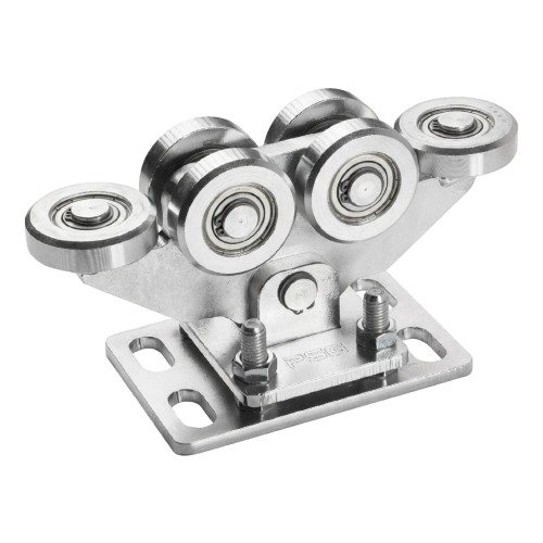 Löpvagn för självbärande skjutgrindar 80/6 stålrullar 000-254 (1)