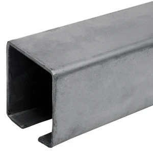 U-profil skena för självbärande skjutgrindar 80x80x27,5x5 mm 6000 mm