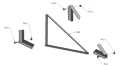 Monteringstriangel 30 Horisontell 890x770x450 PV-09-06 (1)
