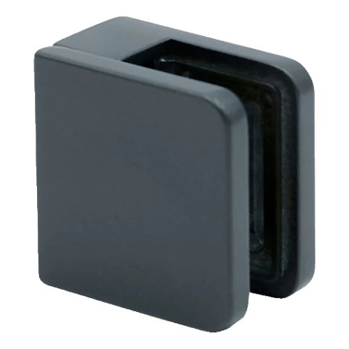 Glashållare 45x45x26 mm antracit glas 6-10,76 mm zamak plant system målad 000-269 (1)