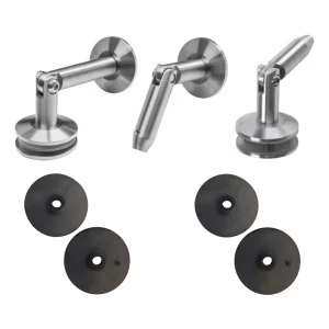 System för glastak M12. 3-delat, för stag fi 12mm, glas 8-17,52mm (aisi304, universell, satin)