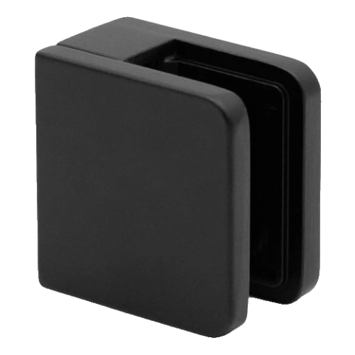 Punktinfästning för glas 45x45x26 mm, svart, glas 6-10,76 mm, zamak, plant system, målad 000-286 (1)