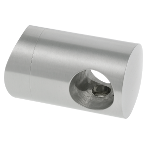 Genomgående hållare för stång/rör fi 12 mm. system för rör 42,4 mm, AISI 304 satin