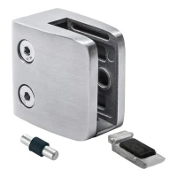 Glashållare 8-12,76 mm 52x52x32 mm konsol och pin AISI 304 plant system satin