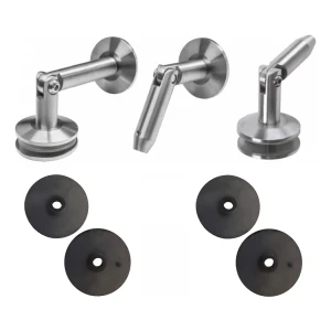 Glastaksystem M10 3-delad avdragare fi 10 mm glas 8-17,52 mm AISI 304 satin