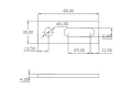 Monteringsadapter - Platt Vinkel 1.4016 PV-07-01 (1)