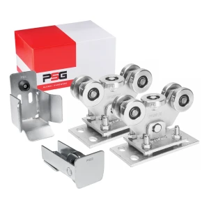 KIT-paket med löpvagnar för självbärande skjutgrindar 60 + tillbehör