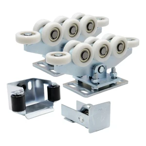 Vagnspaket 80 (8-rulliga. nylonrullar) KIT för skjutgrindar med tillbehör