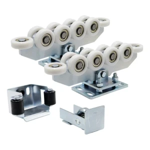 Vagnspaket 80 (10-rulliga, nylonrullar) KIT till skjutport med tillbehör