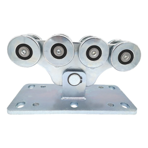 Löpvagn 89x100 mm för skena 6V.089 skjutgrind 8 rullar av stål