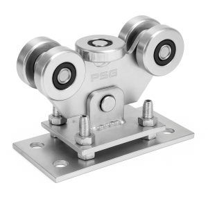 Löpvagn 60 5-hjulig stål för självbärande skjutgrindar