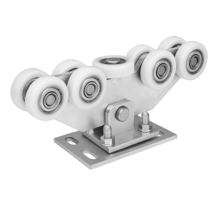 Löpvagn 80 9-hjulig i plast för skjutgrind