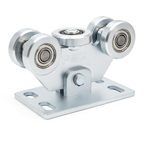 Löpvagn 70 för skjutgrind – 5-hjulig, stålhjul