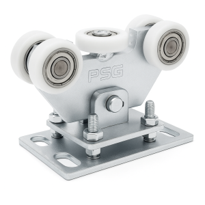 Löpvagn 70 för skjutgrind svängbar 5 hjul av plast