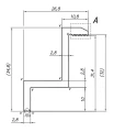 Ändklämma H32 Aluminium 6060 Hål M8 PV-03-03 (1)