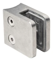 Glashållare 45x45x26 mm glas 6-10,76 mm zamak system 42,4 mm rå