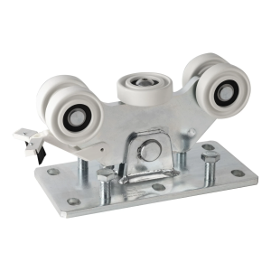 Löpvagn för aluminiumprofil 5-hjulig av plast