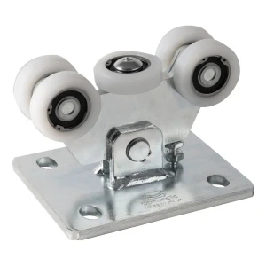 Löpvagn för aluminiumprofil 5-rullig med rullar av plast