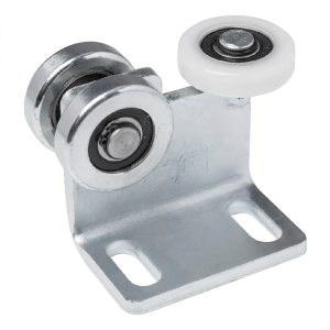 Löpvagn med 3 hjul för hängportar för profil 50x50 mm, 2 stålhjul och 1 av plast