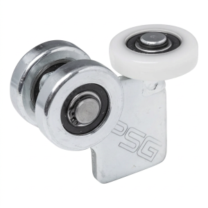 Vagn med 3 hjul för hängande portar för profil 60x60 mm 2 stålhjul + 1 hjul av plast