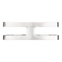 Glashållare 180° 95x45x30 mm med pin glas 6-12,76 mm, AISI 304, satin