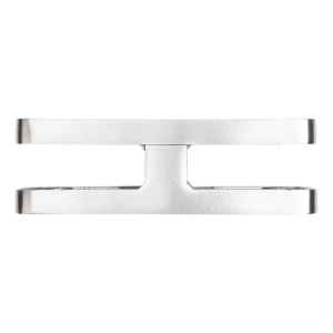 Glashållare 180° 95x45x30 mm med pin glas 6-12,76 mm, AISI 304, satin