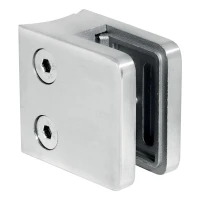 Glashållare 6-10,76 mm 45x45x26 mm AISI 316, system 42,4 mm satin