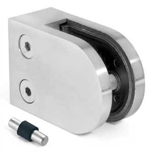 Glashållare 6-10,76 mm 50x40x26 mm pin AISI 304 plant system polerad