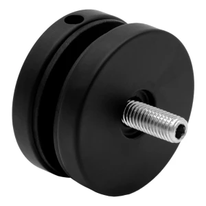 Punktinfästning för glas 8-17,52 mm fi 50/8/M8x45 AISI 304 plant system svart