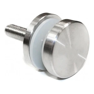 Punktfäste glas 4-16,76mm fi 30/4/M8 AISI304 platt system satin