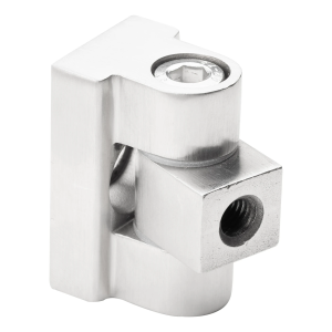 180° gångjärn för glasfäste 45 x 45 x 26 mm AISI304, satinerad