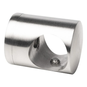 Genomföringsfäste för stång fi19 mm monterad mot yta AISI304 satäng