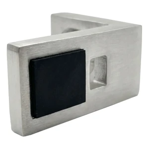 Glasfäste 40x35x20 mm AISI304 platt system satin