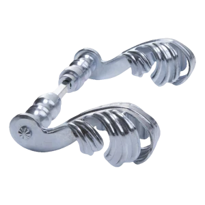 Postal – smidda handtag för grindar och portar H135×L90 mm komplett galvaniserat