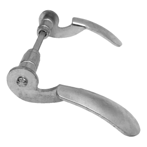 PSG dörrhandtag smidda galvaniserade H145×L85 mm – komplett slät