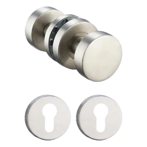 PSG dörrhandtagsset rörliga av rostfritt stål med runda PZ-skyltar