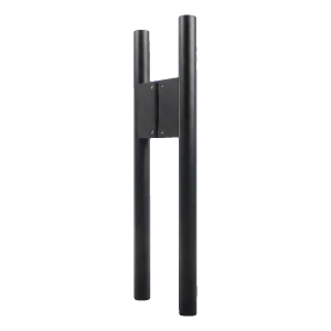 PSG Dörrhandtag dubbelsidigt runt mattsvart 30×500 mm AISI 304