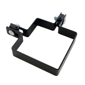 Hörnklämma för stängselspaneler 100x100 mm svart