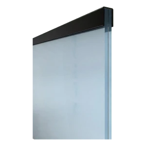 Kozza handtagsprofil aluminium rektangulär 30,1×25 mm svart för glas 16–21,52 mm – 5 m