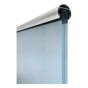 Kozza – runt aluminiumhandgrepp Ø40 mm för glas 16–21,52 mm, längd 5 m, matt anodisering