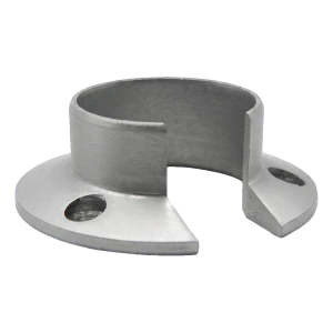 Kozza – axial fäste för rund aluminiumhandledare ø 40 mm, matt anodiserad