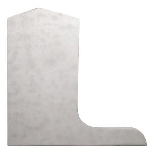 Kozza slutkåpa vänster sida för glaskantning profil L KE 105 – aluminium matt anod