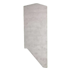 Kozza vänster sidoändlock för glastrappprofil KE 120 – anodiserad aluminium