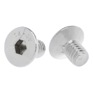 Skruv med försänkt huvud M6x10 DIN 7991 – rostfritt stål A2 (AISI 304), sexkantshål