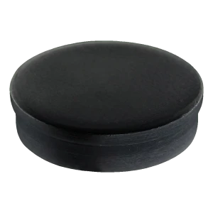 Kozza – svart aluminiumstoppning för helhärdade glasbalustradprofiler KE 105