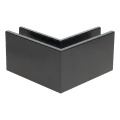 Kozza KE 100 – U-profil inre hörn 90° för helglasräcken, mörkgrå 000-855 (2)