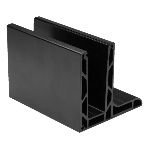 Kozza KE 105 – aluminiprofil L för helglasräcken 5000 mm svart 000-872 (1)